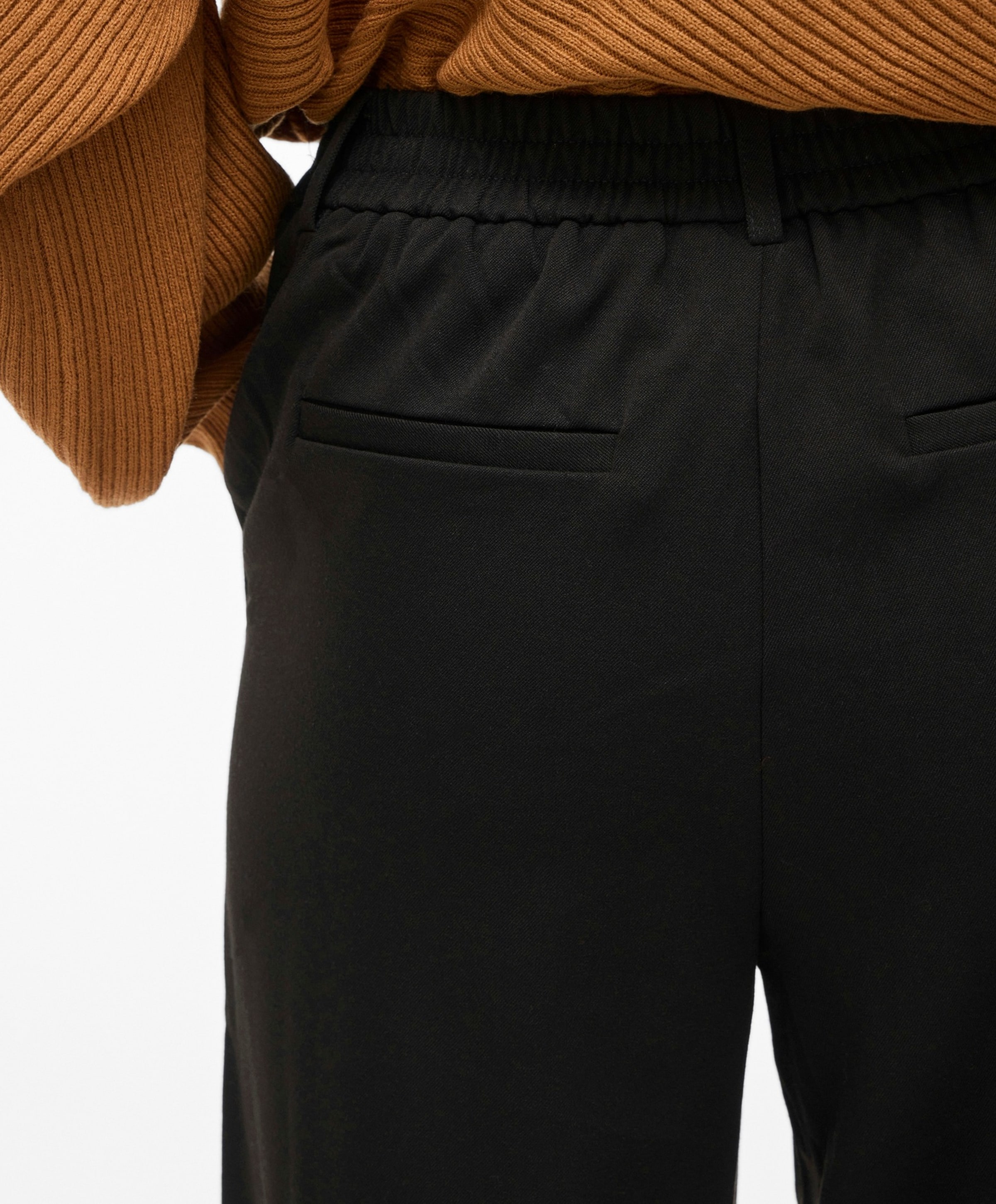 Vila VIVARONE HW WIDE PANT - NOOS zwart