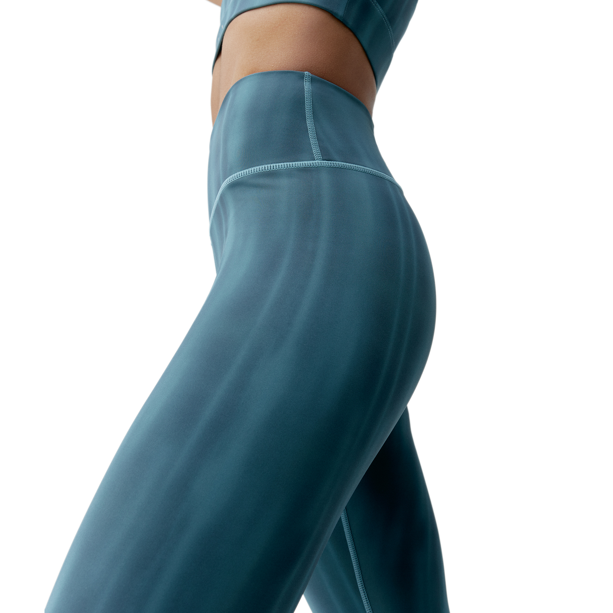BLANCHE - Legging blanche au design imprimé unique | Bleu