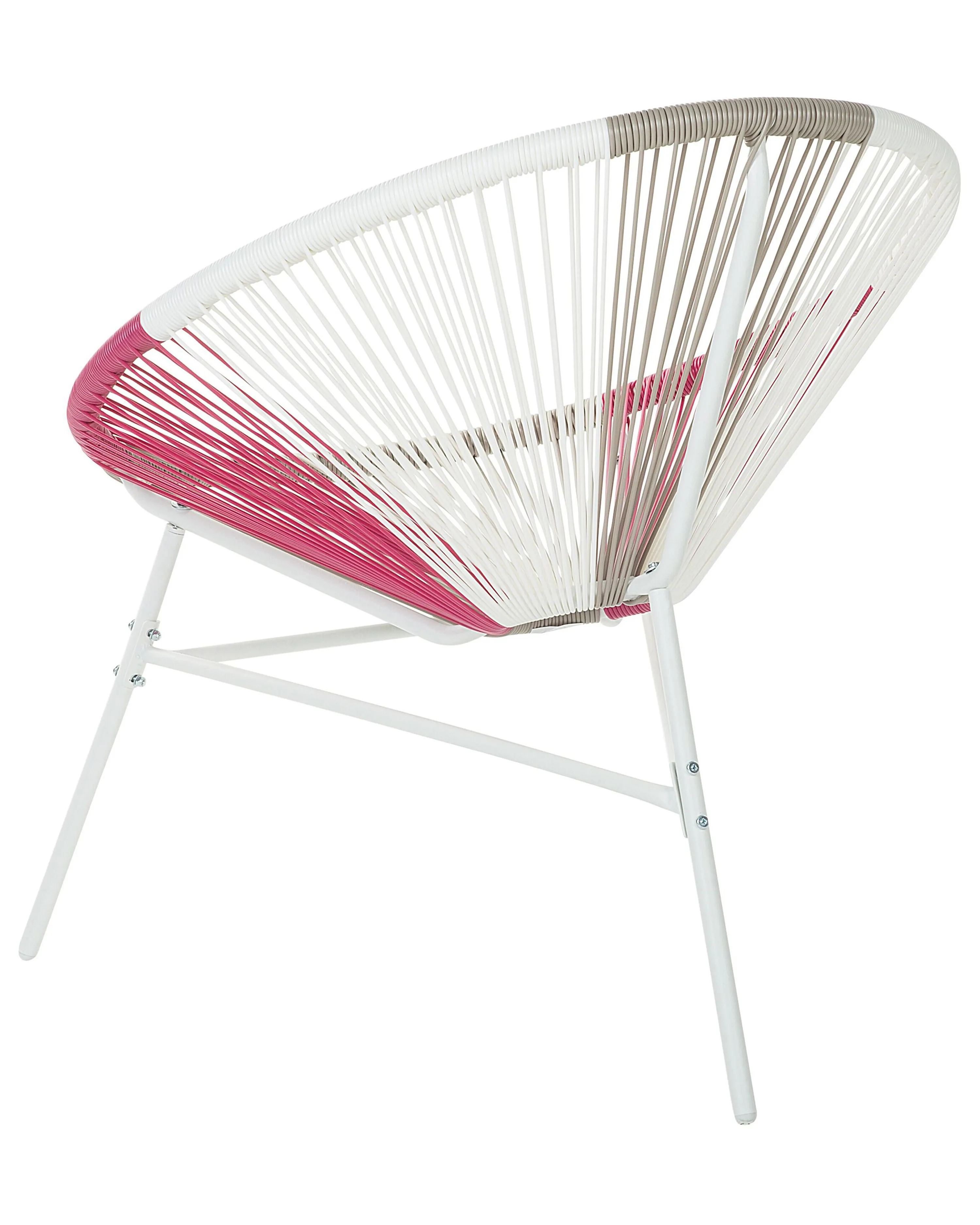Tuinstoel ACAPULCO PE rotan Fuchsia