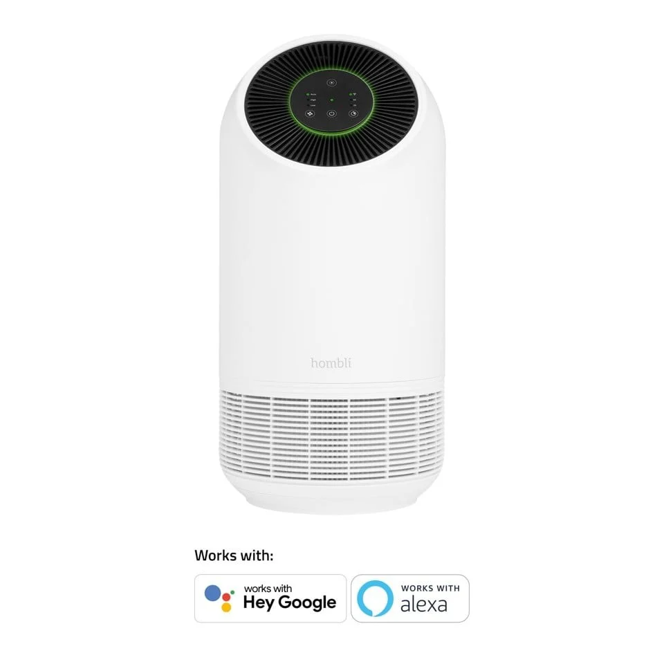 Hombli - Smart Air Purifier, White - Bundle with extra filter