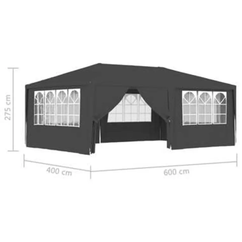 vidaXL - Partytent - Antraciet - Polyetheen