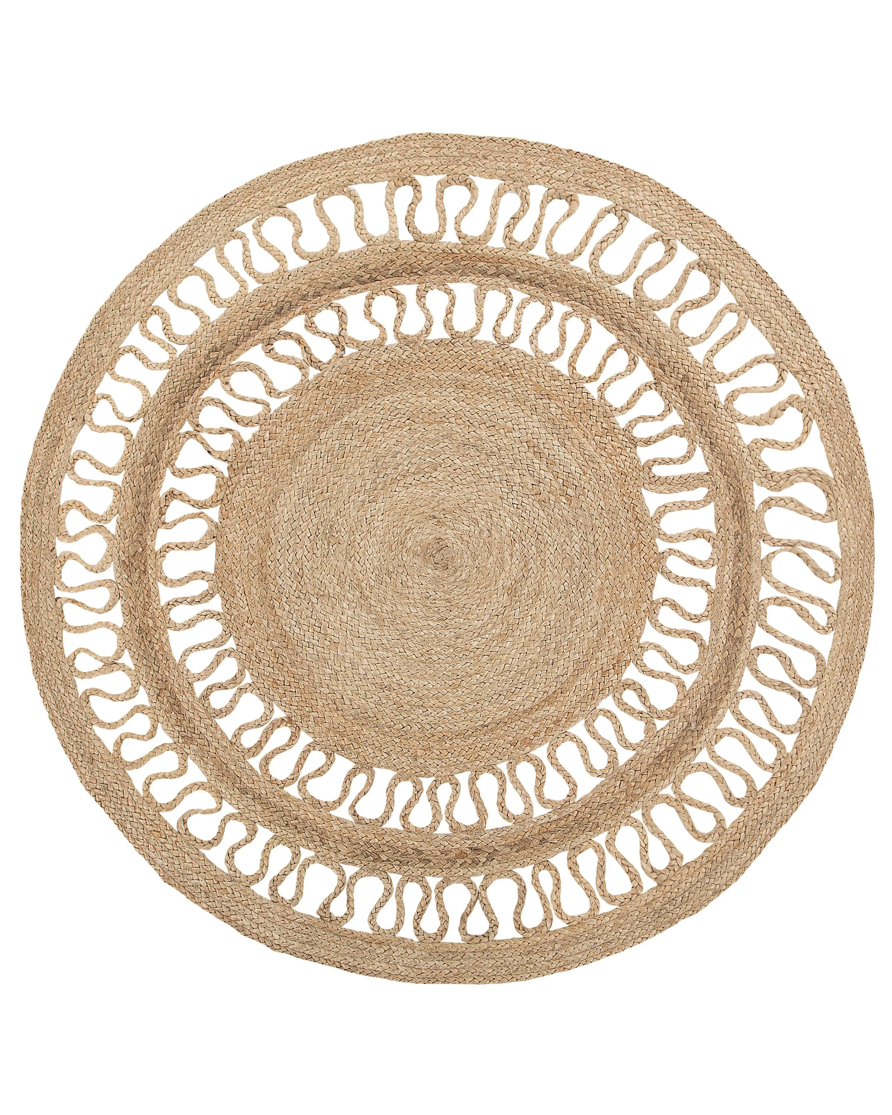 Vloerkleed DIKILI Beige ø 120 cm Jute