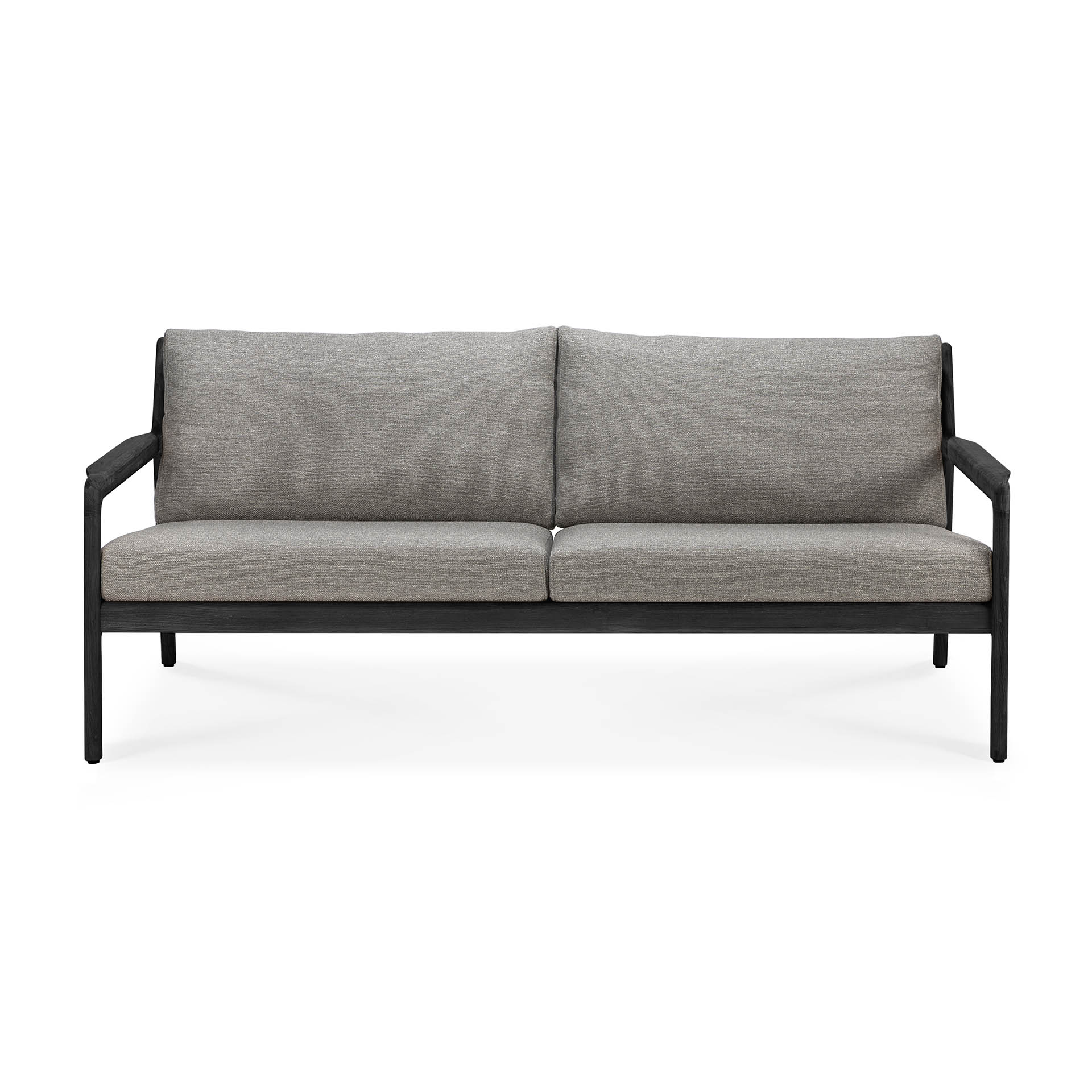 Teak Jack sofa 180cm - zwart - compleet - mocha kussen