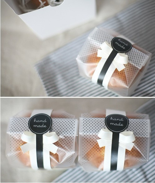 (200er Set) 10x3cm Geschenk Aufkleber Sticker Selbstklebende Etiketten - Handmade