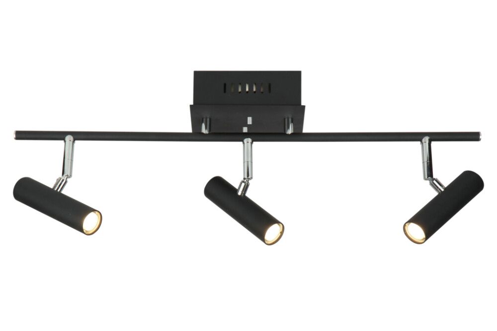 TAKSPOT ANETA ARTIC RAK 3-LYS SVART 3 X 6W LED