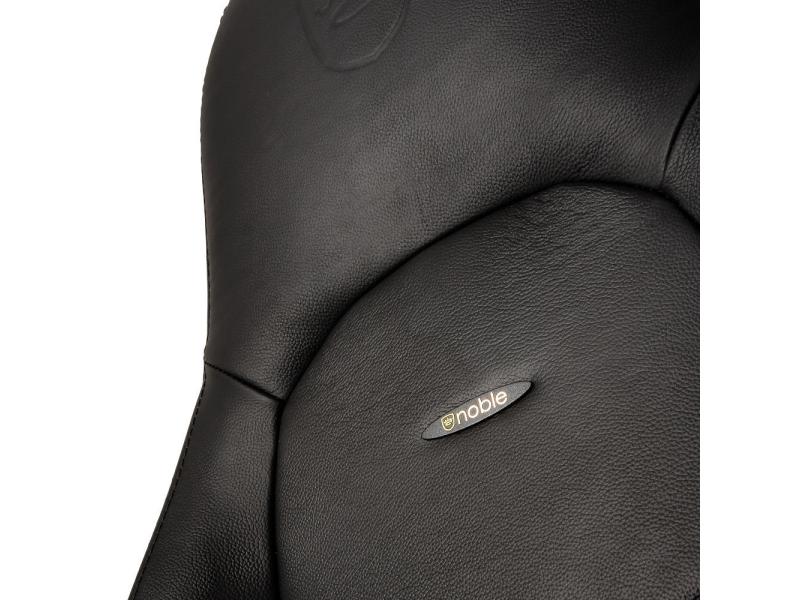 noblechairs Gaming-Stuhl ICON Echtleder Schwarz Echtleder-Computersessel