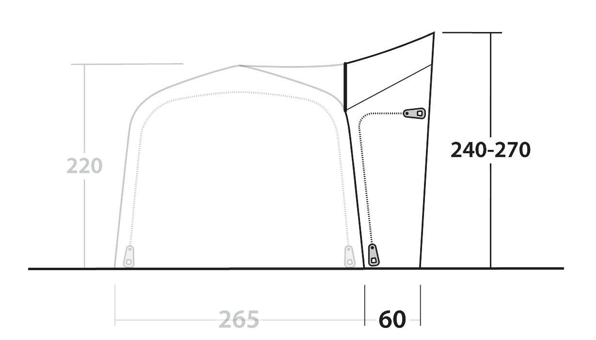 Outwell Tall Connection Zeltverbinder für Crossville 250SA