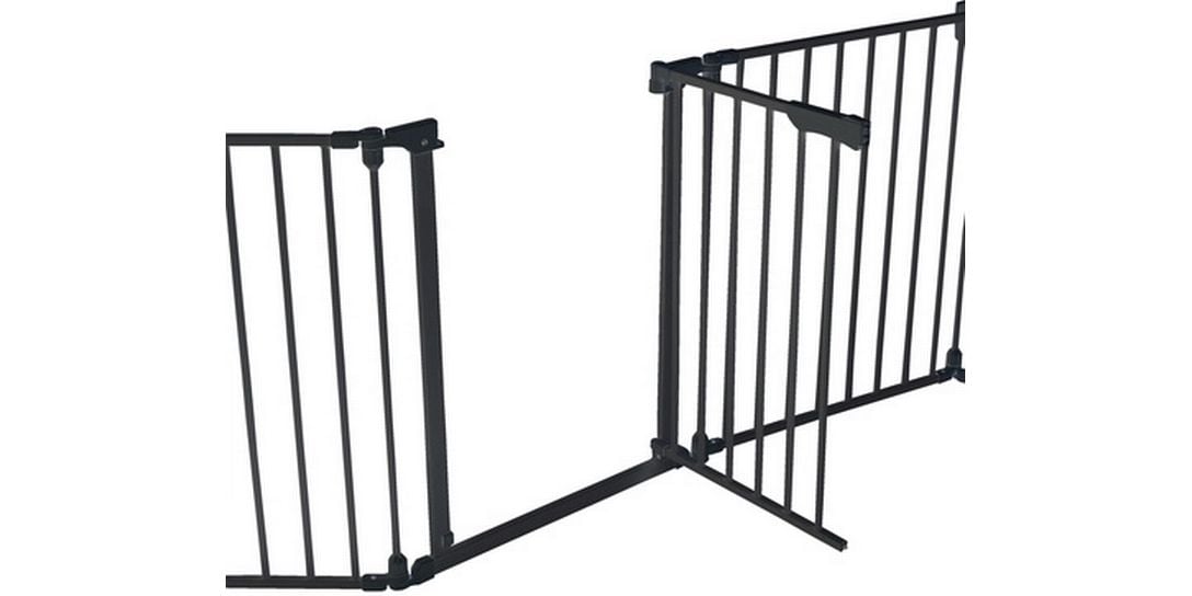 DREAMBABY Türschutzgitter Discovery 3 74.5 cm - 195 cm 3-Paneele Adapta Schutzgitter