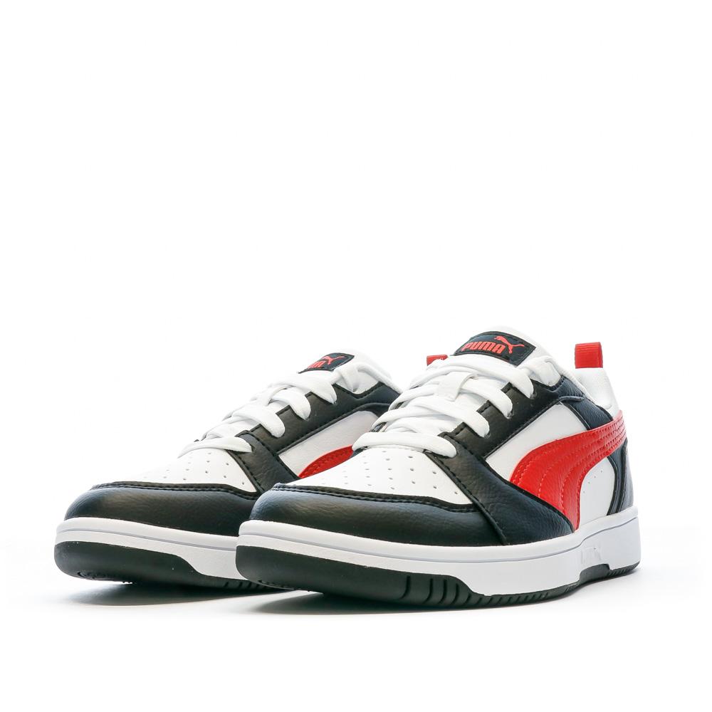 Puma Baskets Noir/Blanc Garçon Puma Rebound