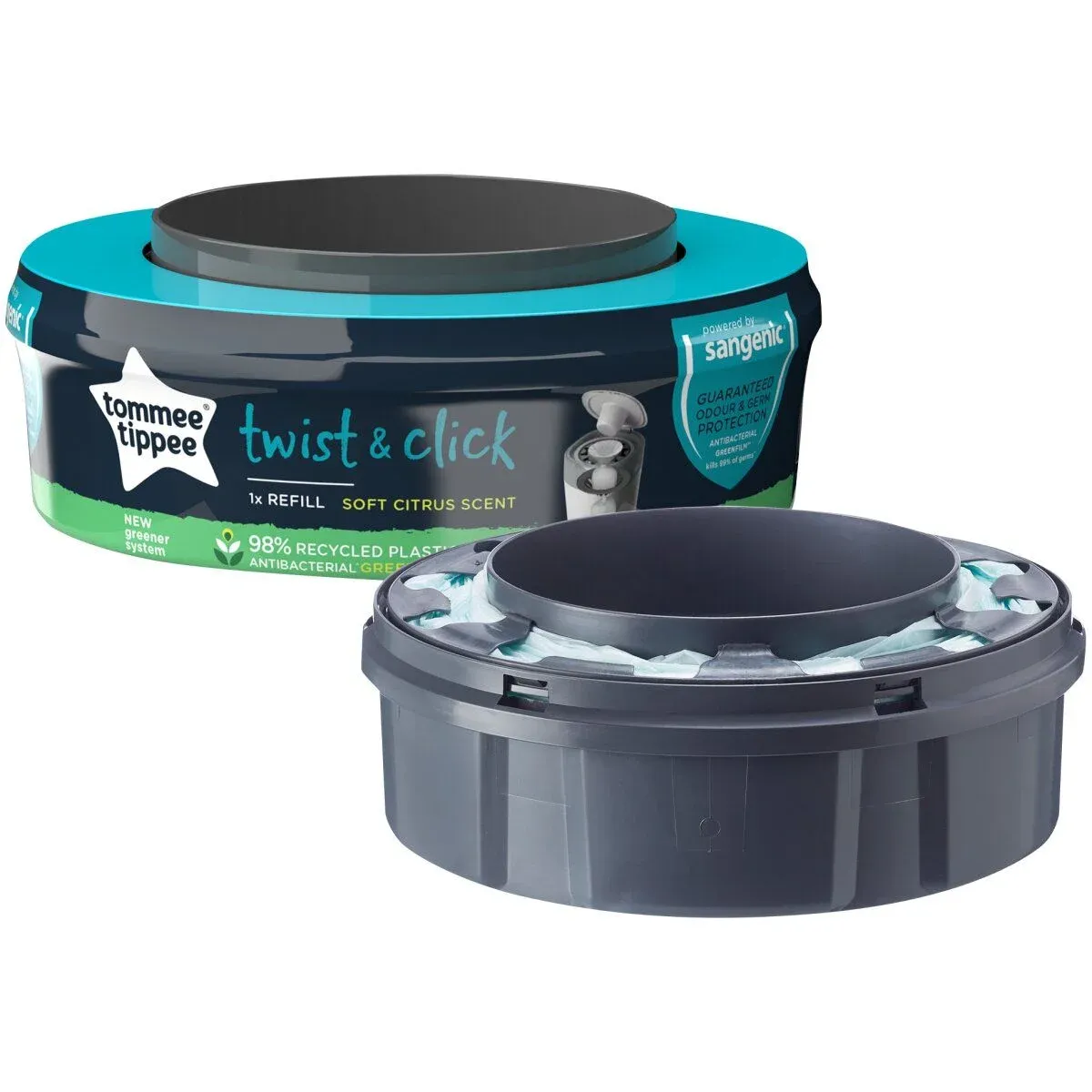 TOMMEE TIPPEE SANGENIC TWIST REFILL-patron til blebeholder, 1 stk, 85100602