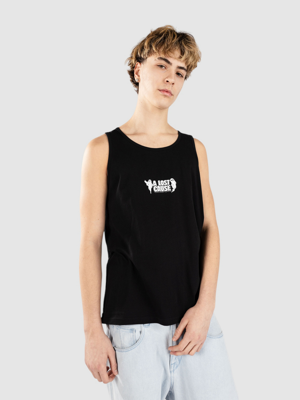 A Lost Cause Ghostin V2 Tank Top black