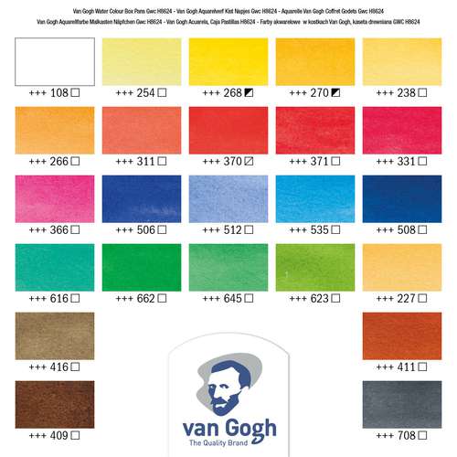 Talens Van Gogh Aquarellfarbe im Holzkasten