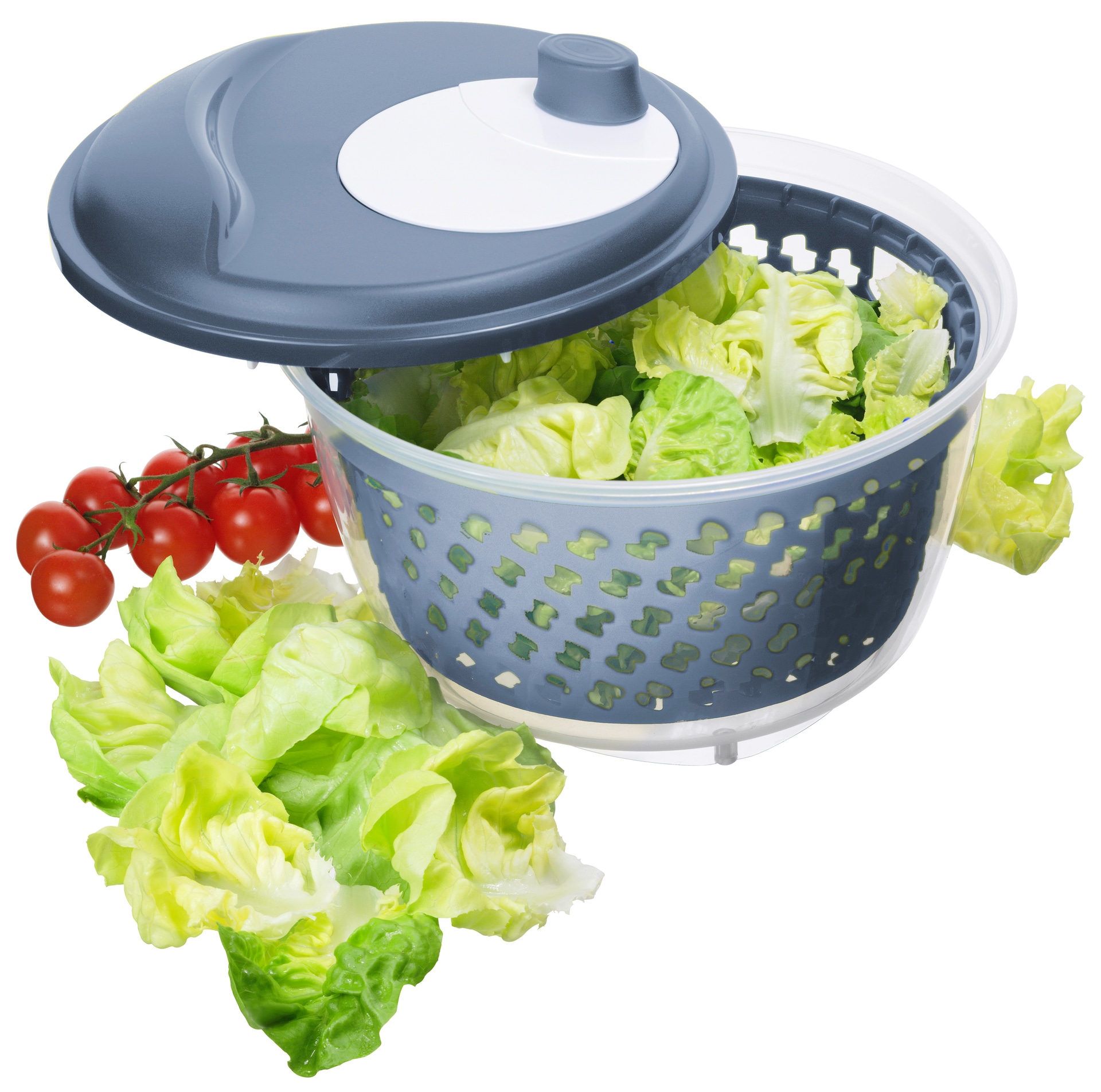 rotho Salatschleuder FRESH 4,5 Liter Horizon Blue