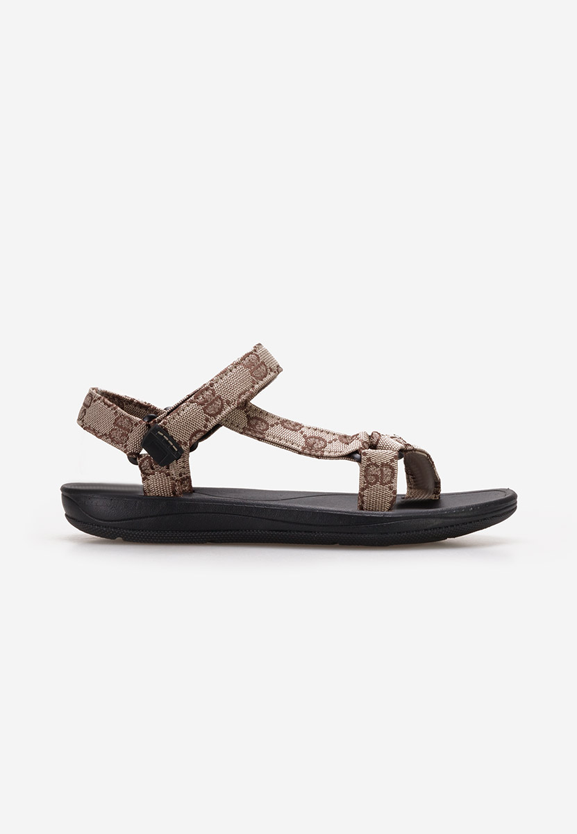Sandales femme sans talon bruns Landra