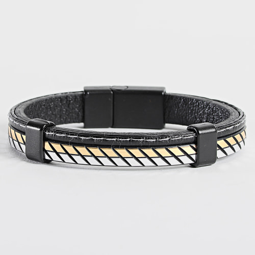 Bracelet Noir Doré