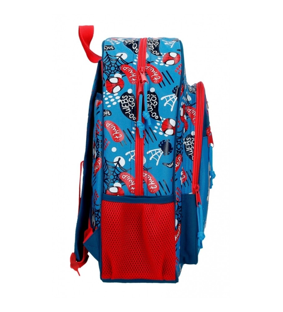 Mochila Joumma Bags Spidey Go webs go 38cm azul
