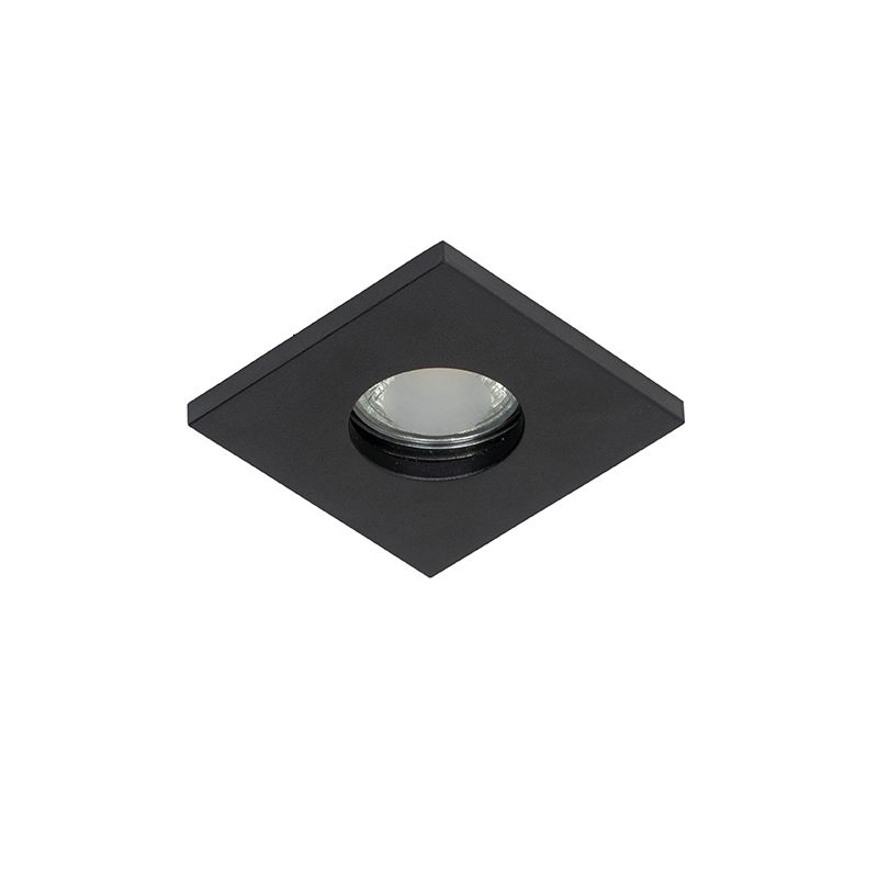 Set van 6 Moderne badkamer inbouwspot zwart - Doku