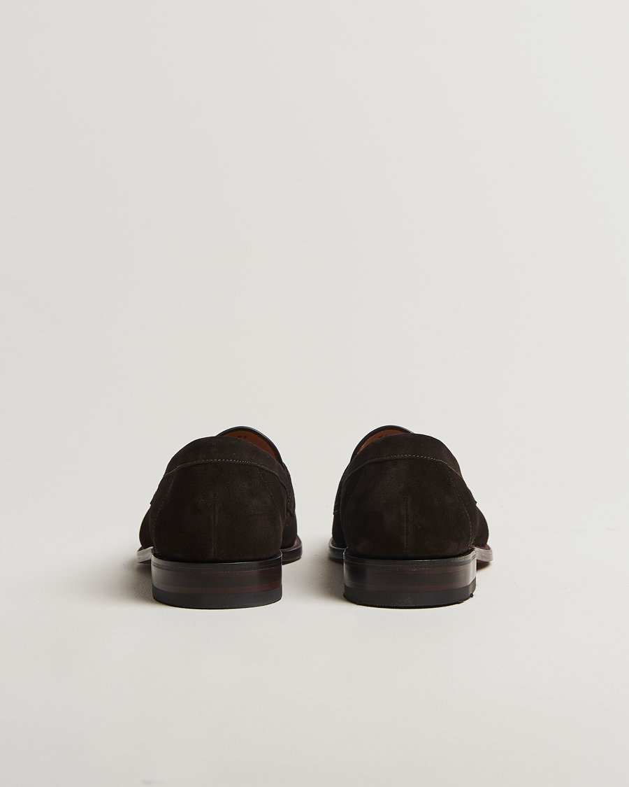 Loake 1880 Imperial Suede Loafers Dark Brown