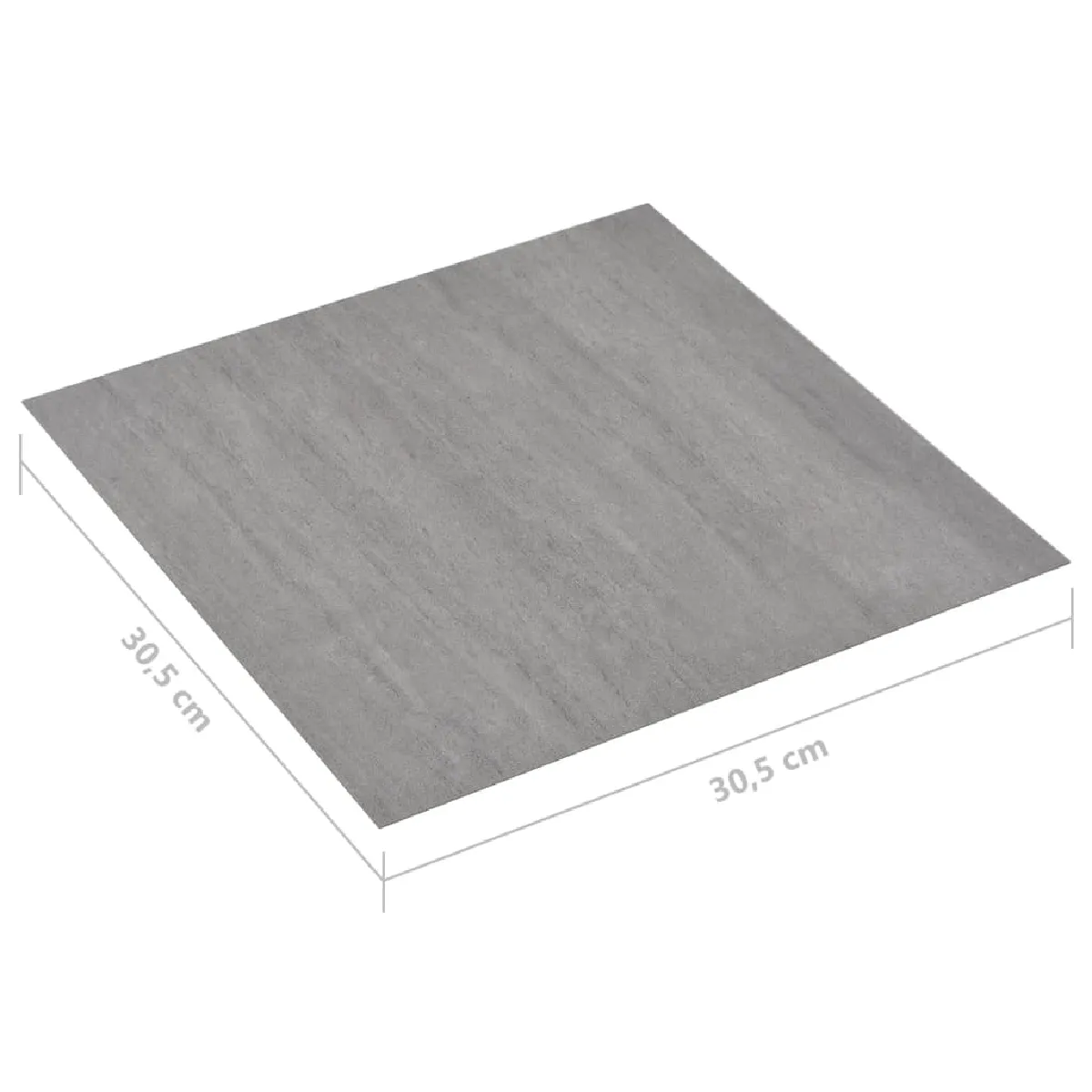 vidaXL Dalles PVC autoadhésives 1,86 m² - Gris pointillé