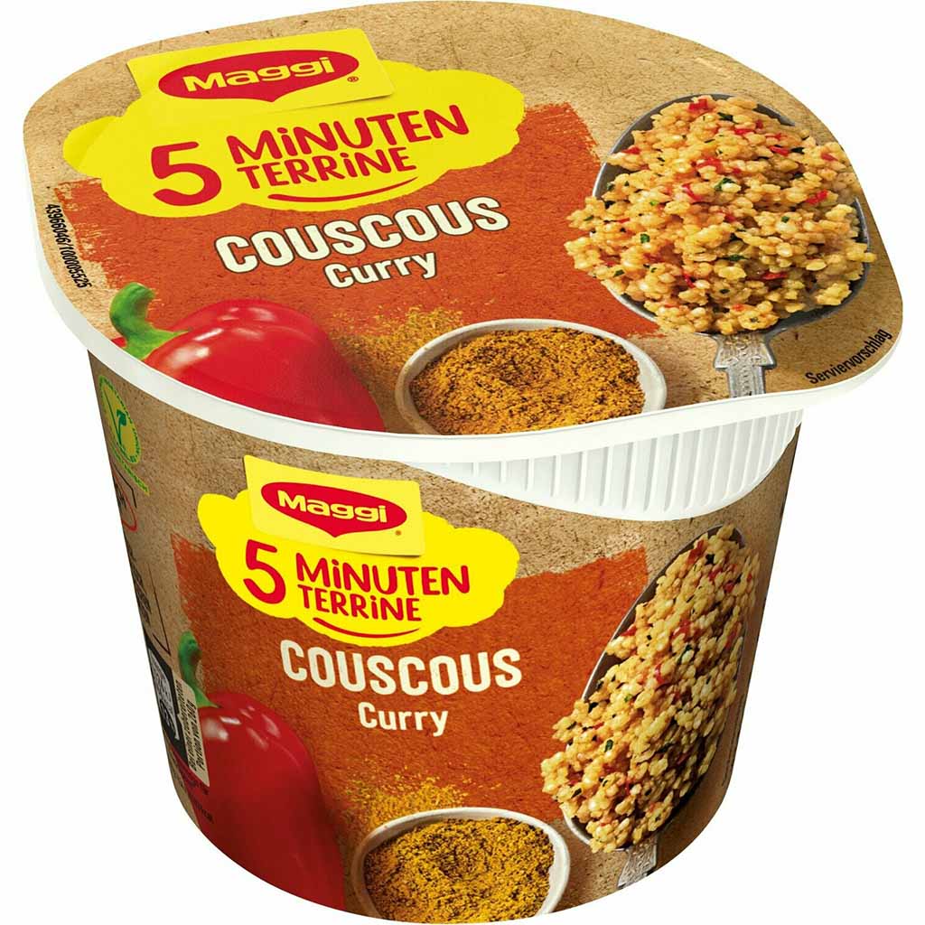 8x Maggi 5 Minuten Terrine Couscous Curry á 70g=560g MHD:27.10.25