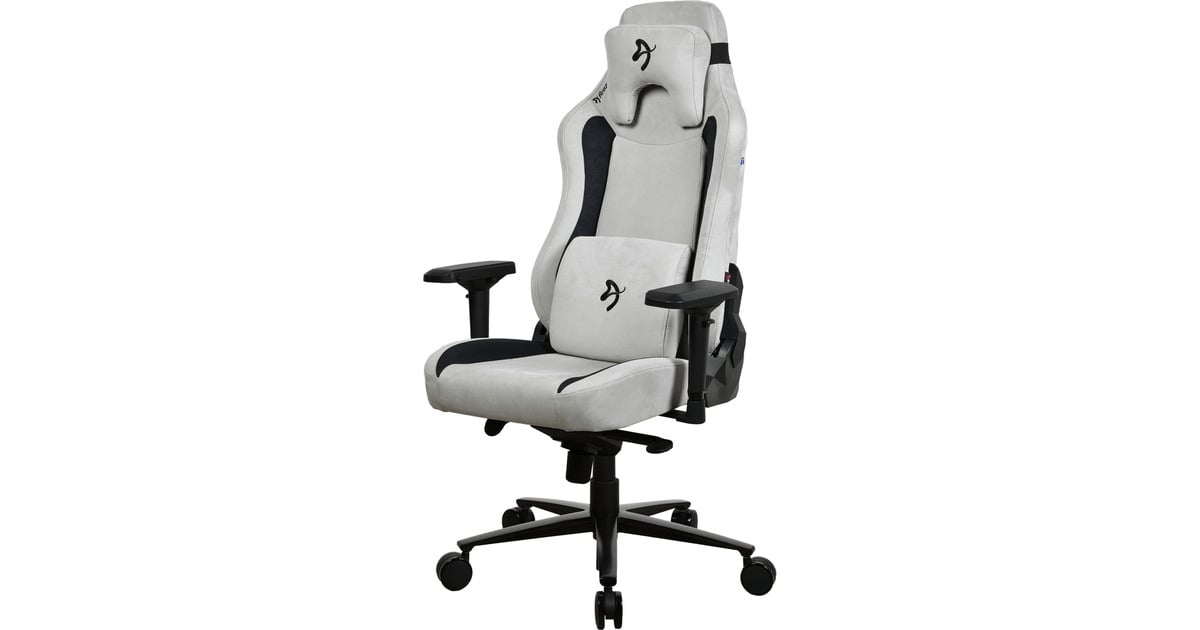 ArozziVernazza Supersoft Fabric - Light Grey gamestoel  (Lichtgrijs)