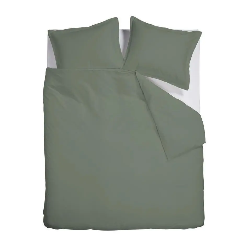 Ambiante Bamboo Uni dekbedovertrek - 240x200/220 - Groen