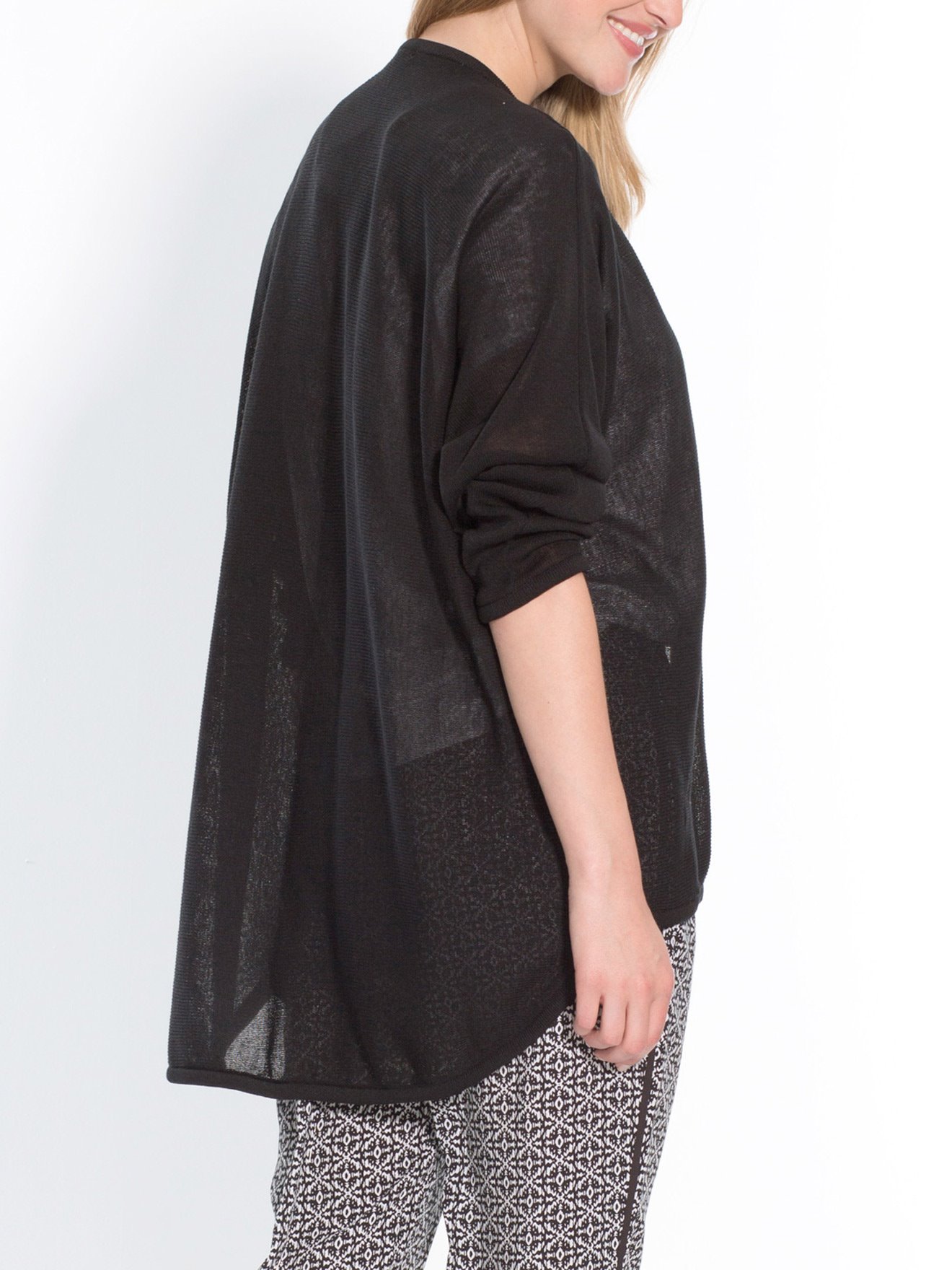 Long gilet manches chauve-souris
