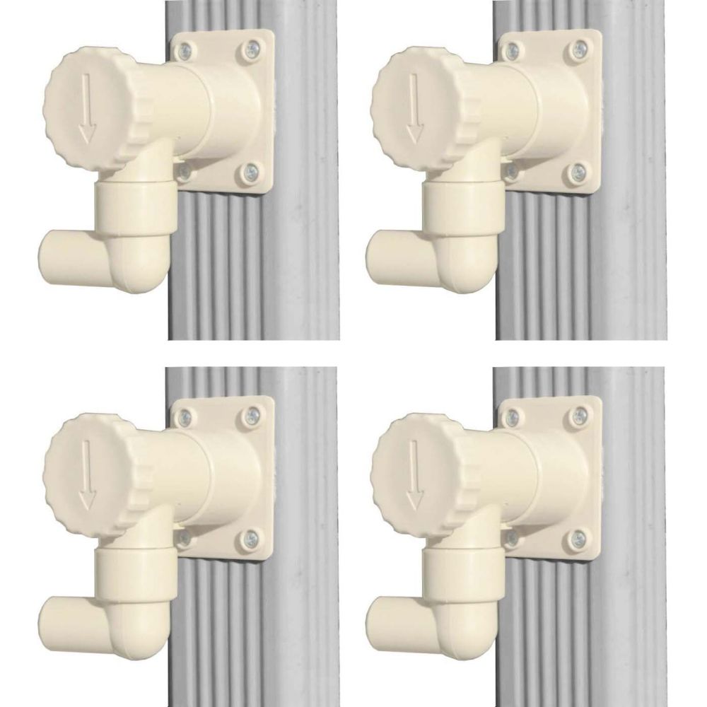 Récupérateur d'eau pour gouttière rectangulaire ou carrée lot de 4