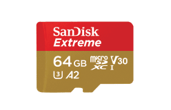 SanDisk Extreme 64GB microSDXC(Speicherkarte für GoPro Kameras)