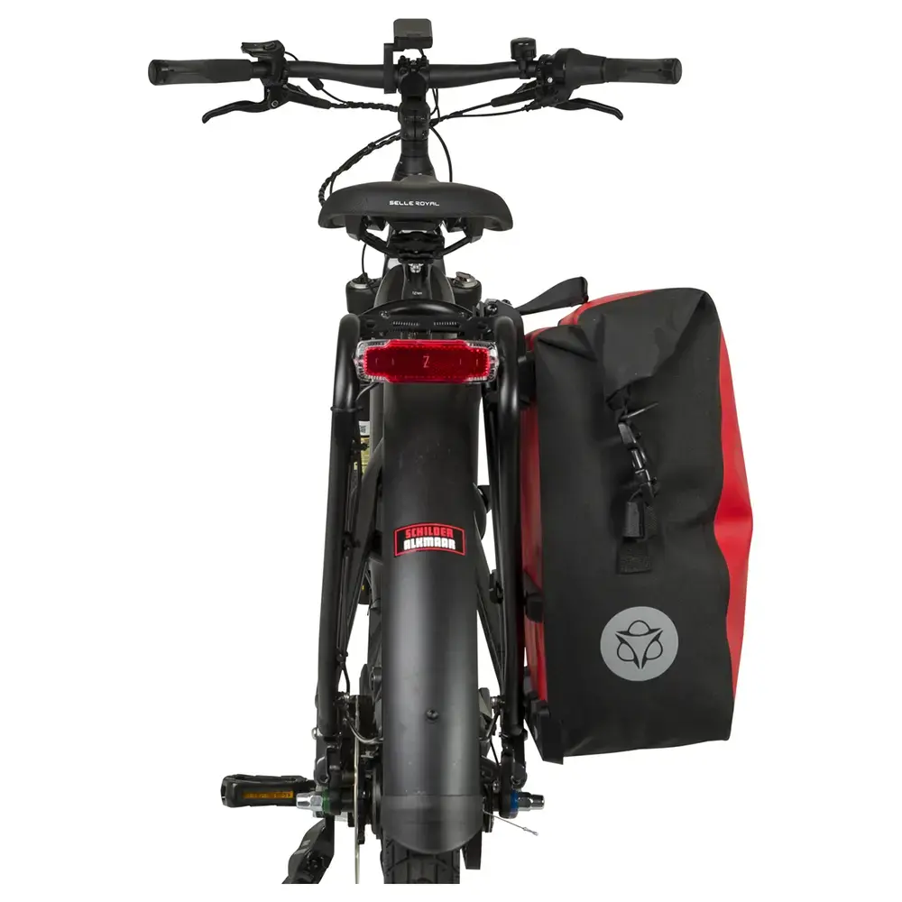 AGU Clean Single Shelter Click'nGo Medium 17L Fietstas Rood