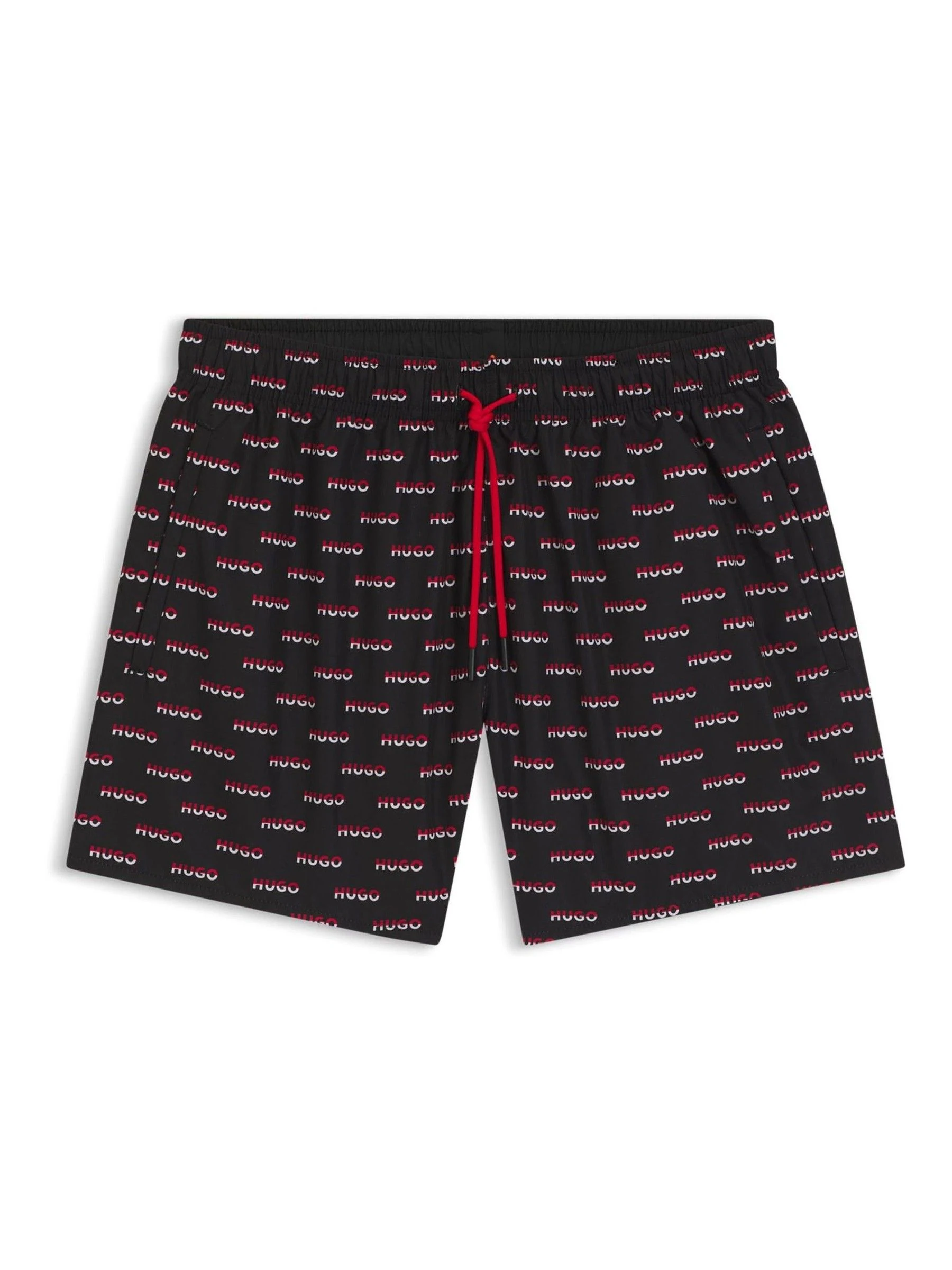 HUGO Logo Print Swim Shorts