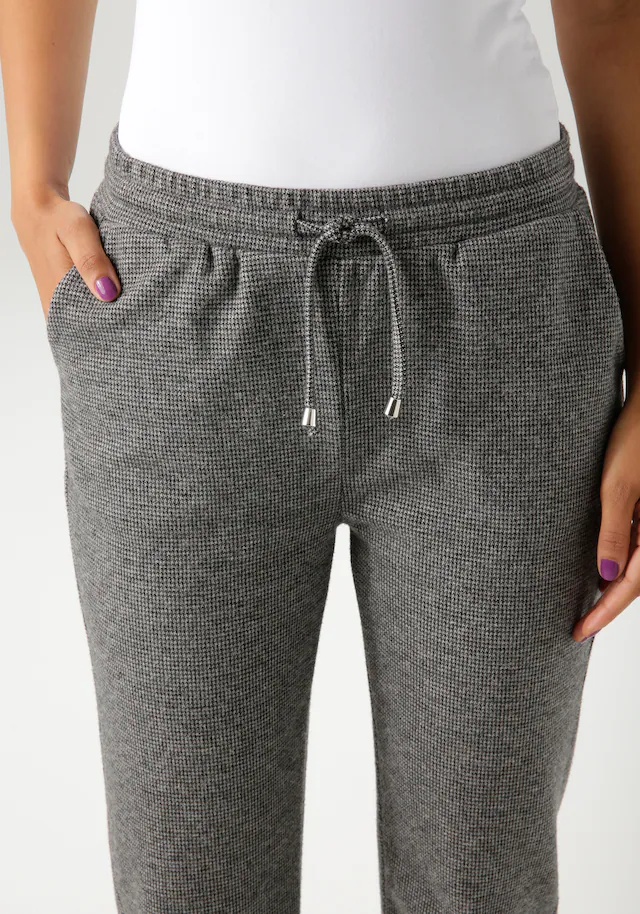 Aniston CASUAL Schlupfhose  im trendigen Hahnentritt-Muster - NEUE KOLLEKTION
