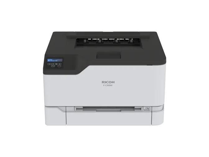 Ricoh C200W - Printer - farve - Duplex - laser - A4 - 2400 x 600 dpi - op til 24 spm (mono) / op til 24 spm (farve) - kapacitet: 250 ark - USB 2.0, LAN, Wi-Fi