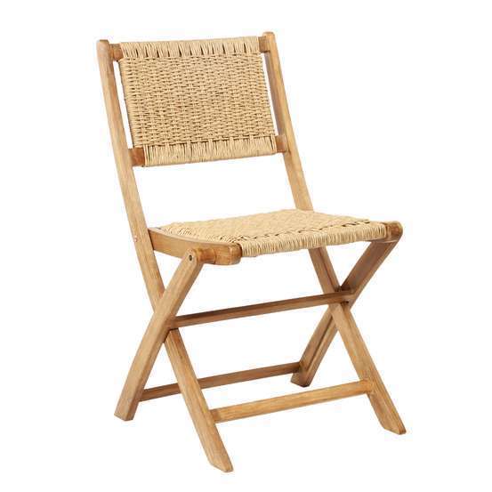 Chaise MAYA Falcon en acacia et résine - 50x56x85 cm