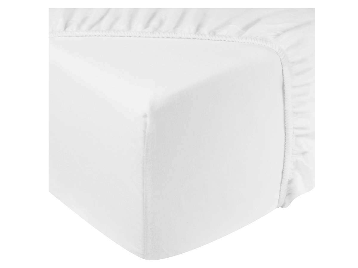 DoubleDry Jersey 140 x 200 cm hoeslaken - White