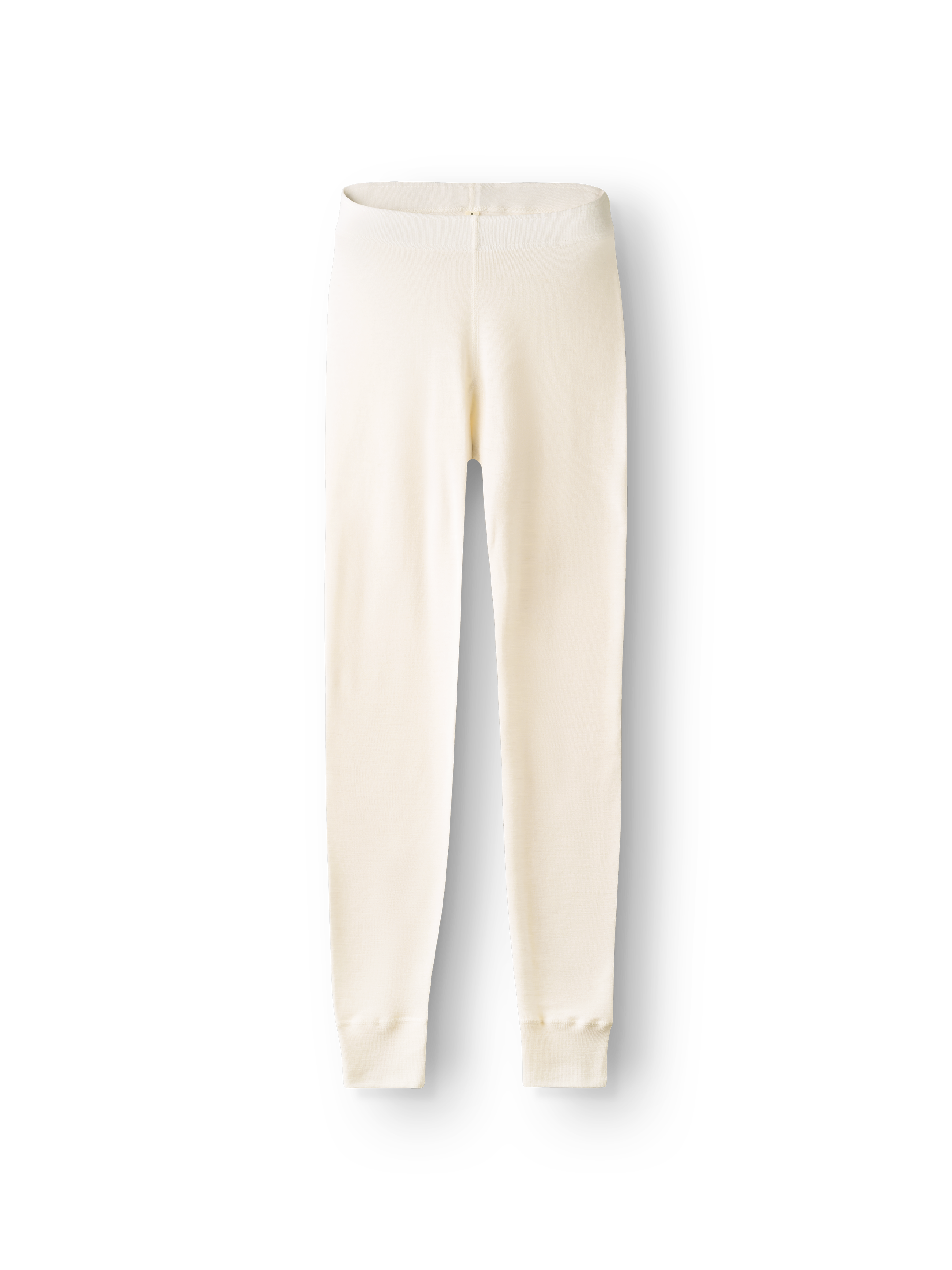 Legging met brede elastische band van merinowol voor dames