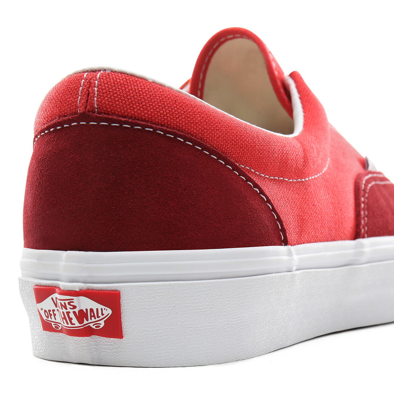 Vans Sneakers en Velours de Cuir et Toile UA Era rouges