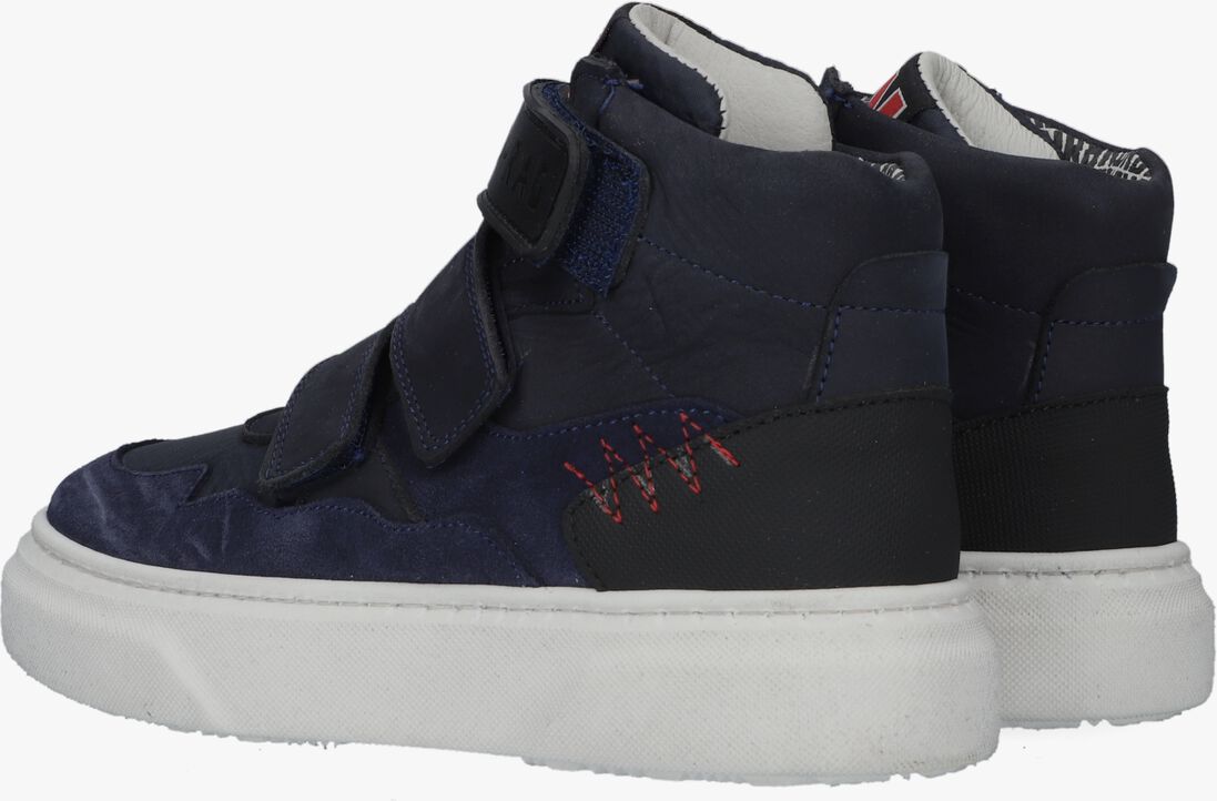 RED-RAG blauwe red-rag hoge sneaker 13499