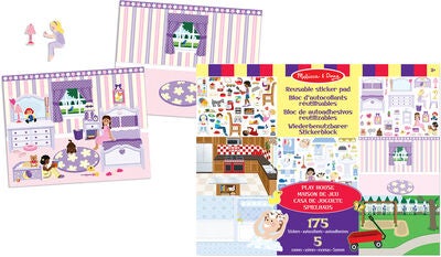 Melissa & Doug Klistremerkebok Lekehus 175 Stk