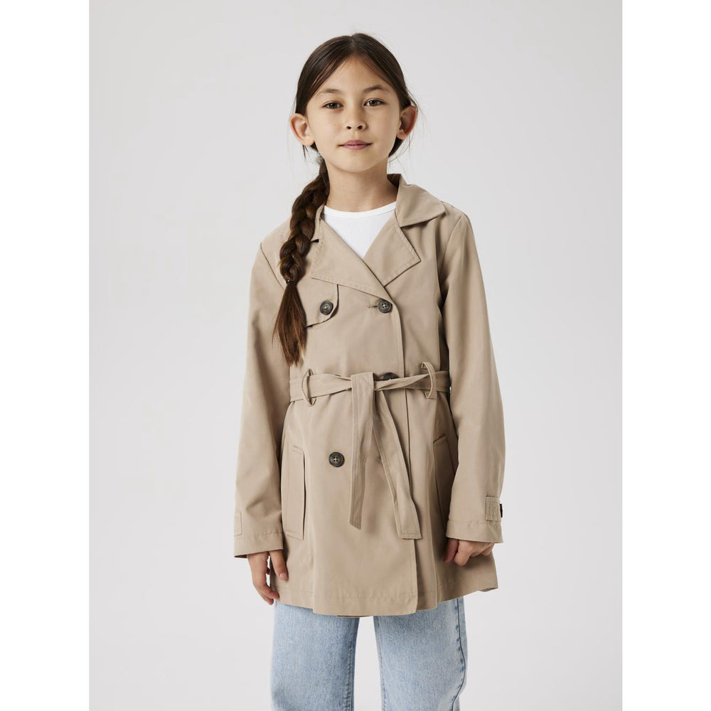 Køb Name It Savannah Tan Madelin Trenchcoat Noos