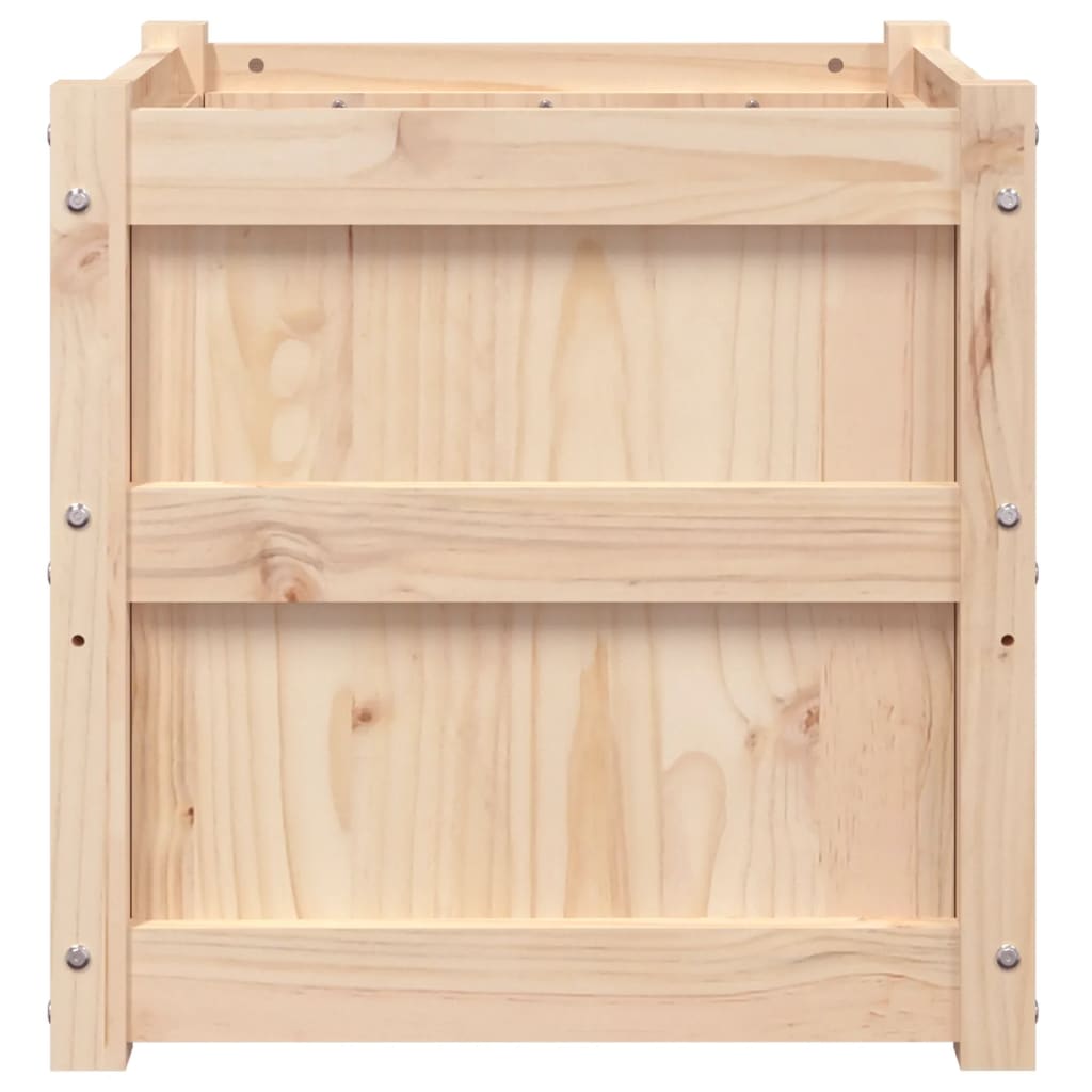 Jardinière 50x50x50 cm bois de pin massif