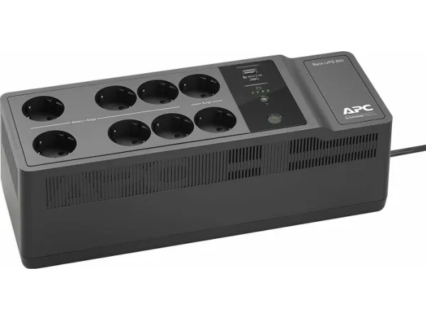 APC Back-UPS BE850G2-GR - UPS - AC 230 V - 520 Watt - 850 VA - output-stikforbindelser: 8 - sort
