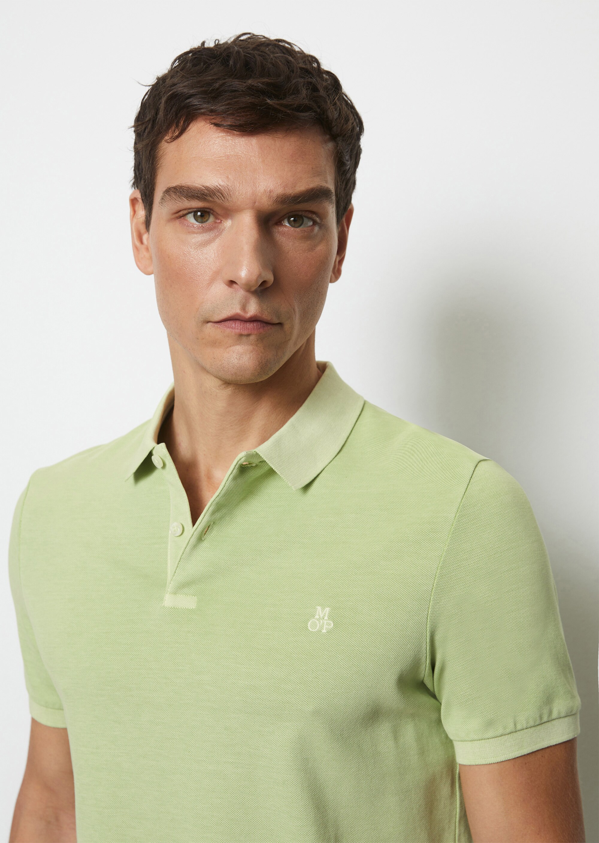Poloshirt Piqué shaped aus Organic Cotton-Stretch