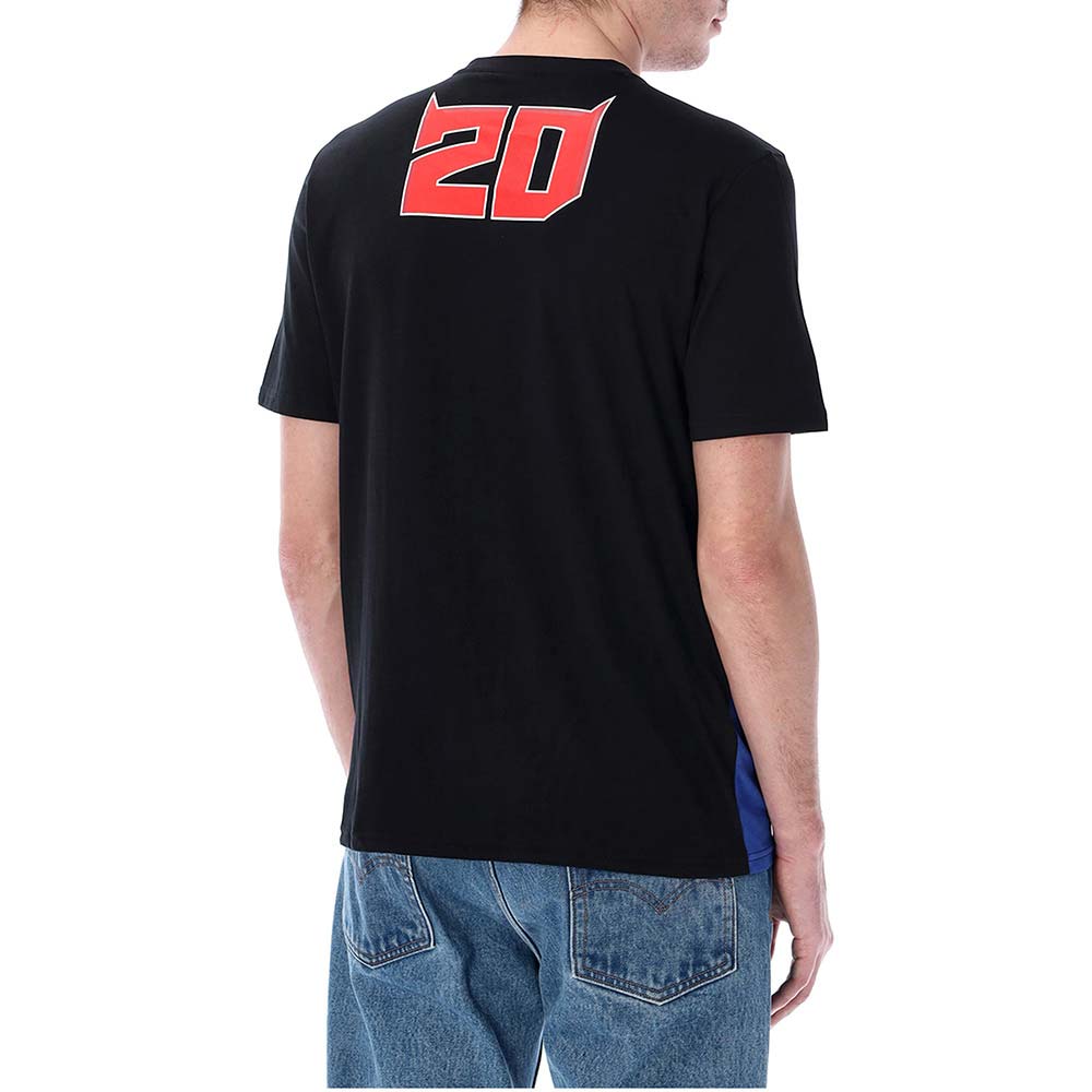 Fabio Quartararo - T-shirt El Diablo Bicolor Noir / Bleu / Rouge
