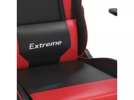 Chaise de jeu Noir et rouge Similicuir