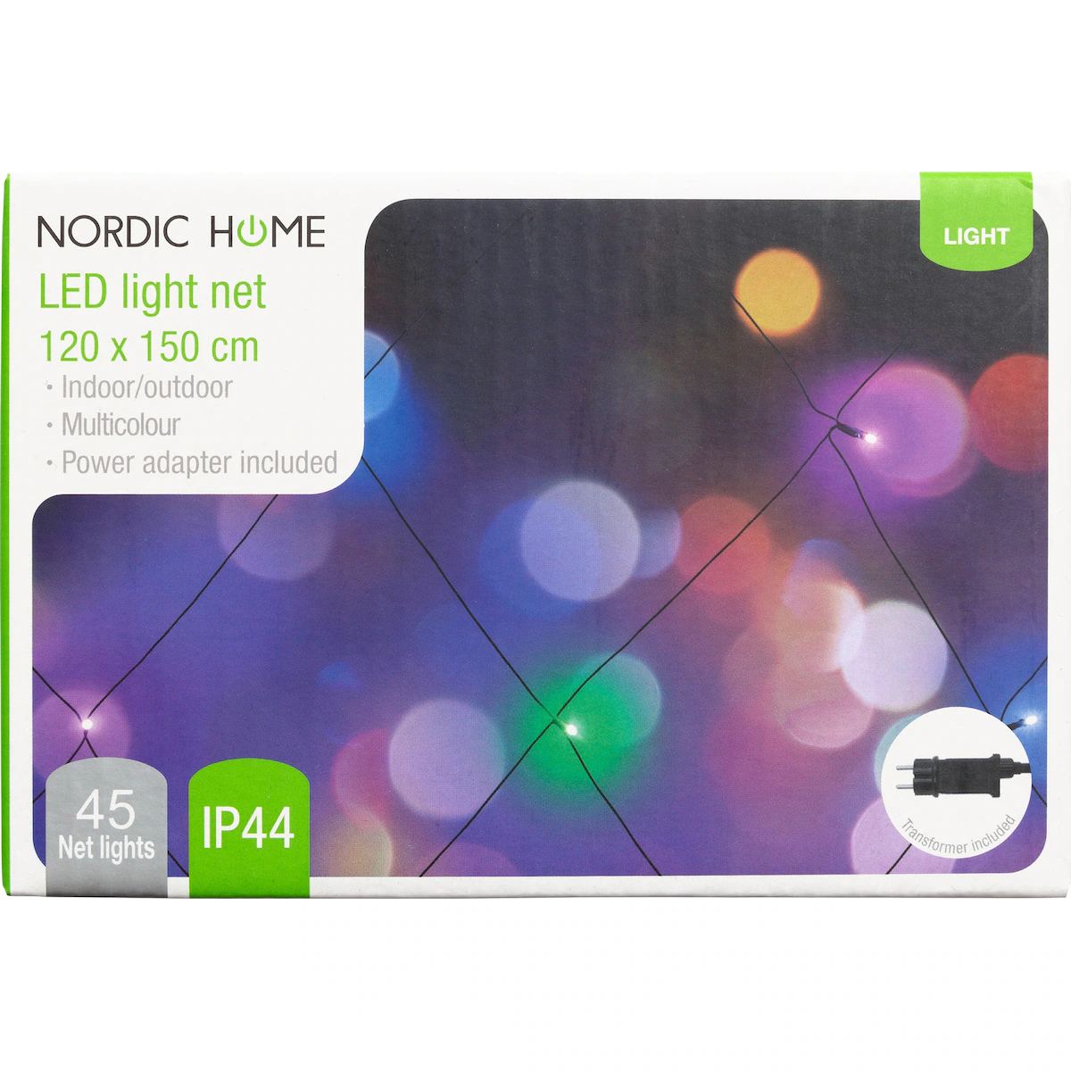 Nordic Home Christmas lysnett 4420037 (hvit)