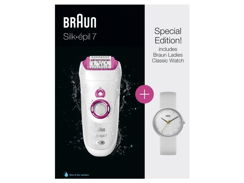 Braun Silk-épil 7 81677775, Hvid, Pink, 40 pincetter, 0,5 mm, Del ikke denne ap1 1 del med andre mennesker af hygiejniske årsager. Denne ap1 1 del er..., Batteri, Indbygget batteri