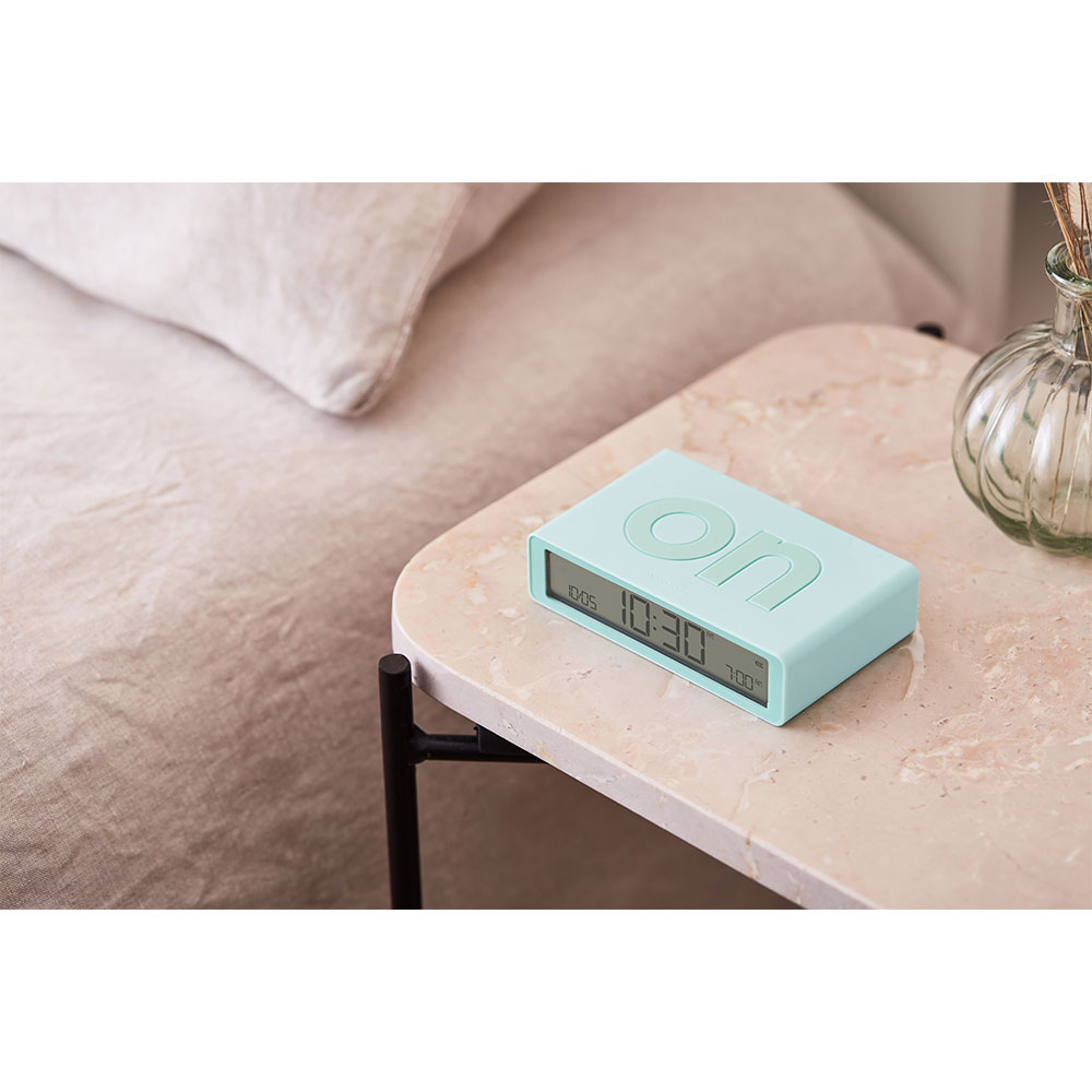 Flip Classic Digitaler Wecker Nachttisch Uhr mit LCD Display (LEX-LR157M1) - Mint