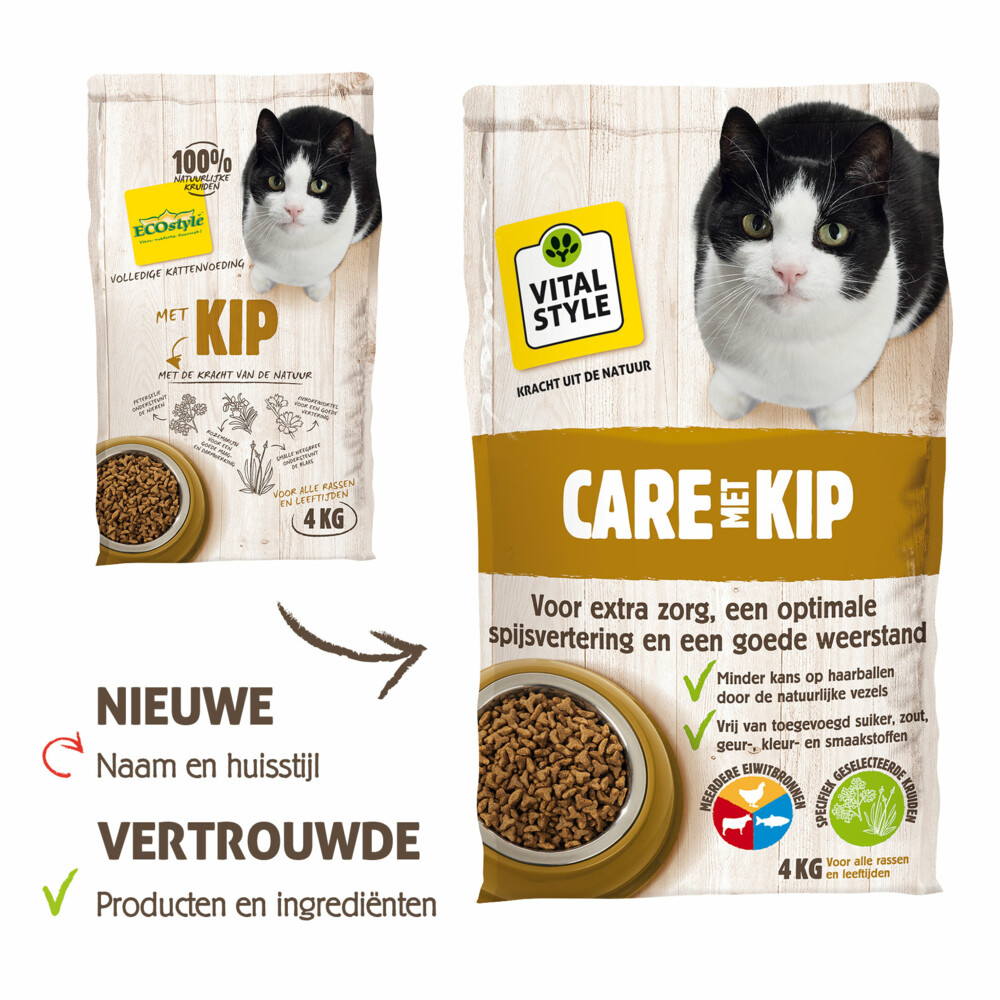 VITALstyle Kattenvoer Care Kip 4 kg