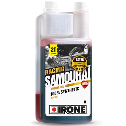 Huile moteur Ipone SAMOURAI RACING FRAISE 100% synthése - 1 LITRE - DOSEUR Universel